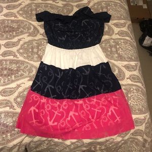 Lily Pulitzer strapless anchor dress